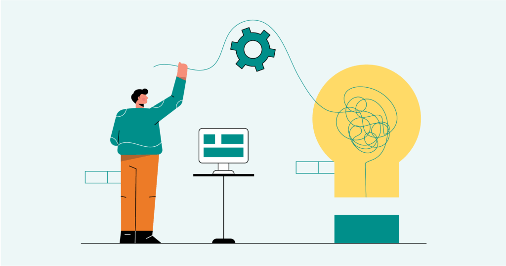 Illustration showing a fresh idea